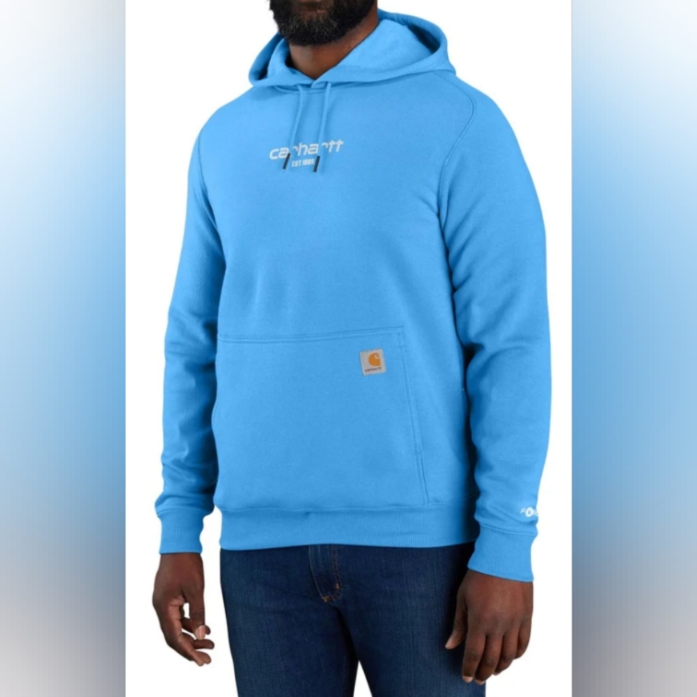 Carhartt Force Relaxed Fit Lightweight Logo Graphic Sweatshirt Size 2XLTLike New